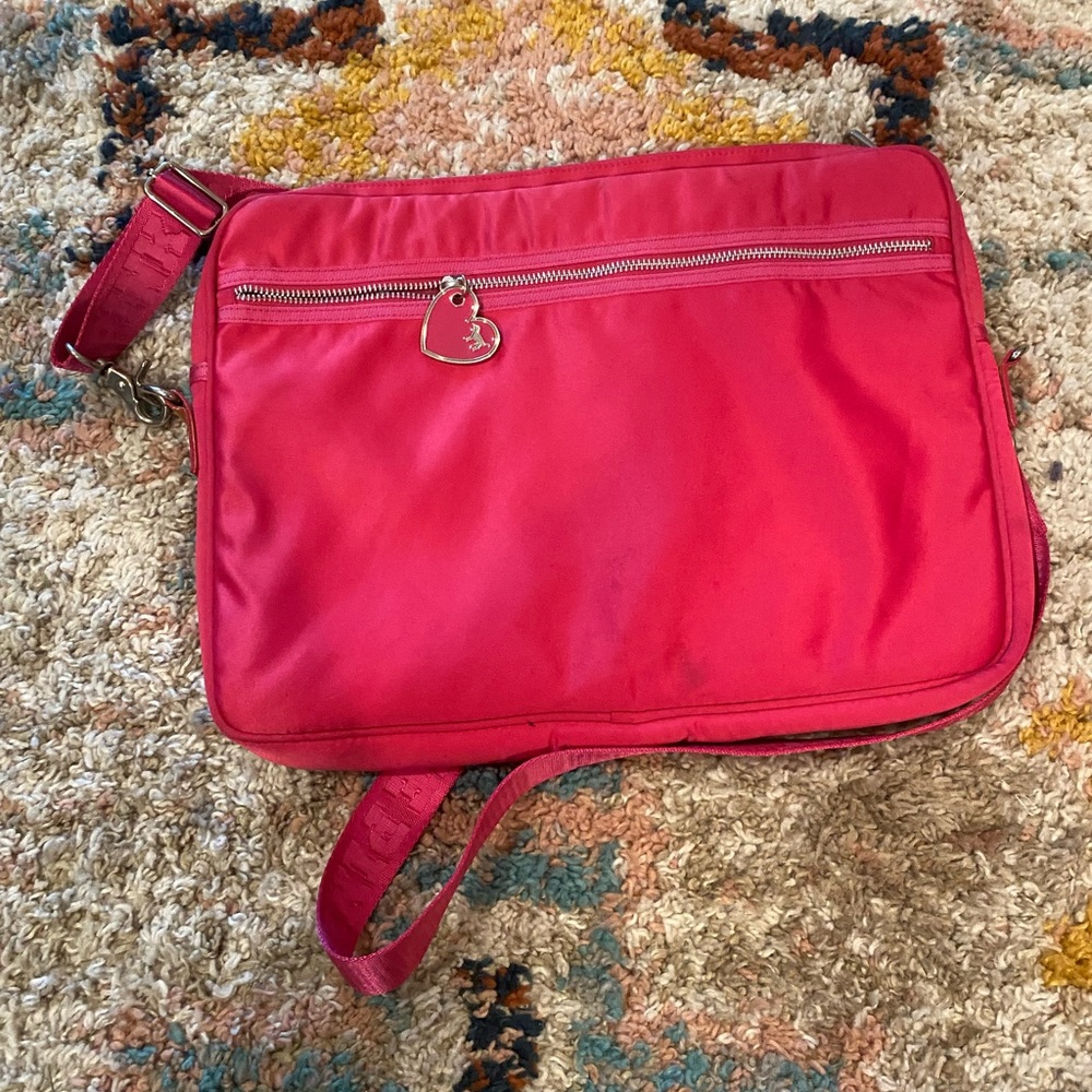 Hot pink laptop bag 15x12